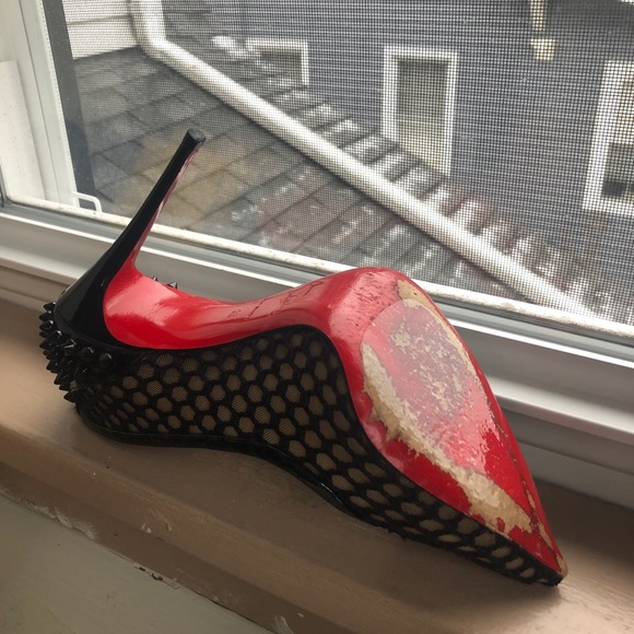 Christian Louboutin Guni Mesh Spike Shoe - Picture 6 of 6